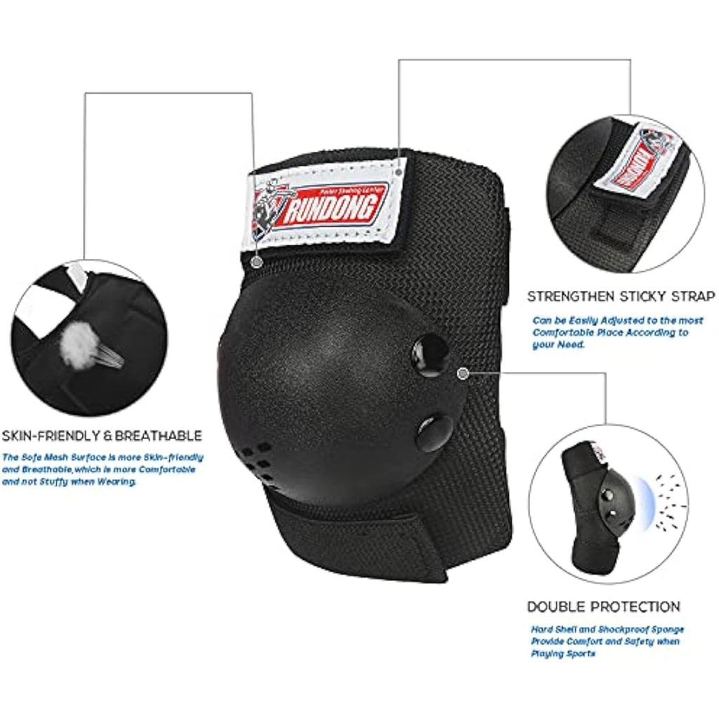 Jolof Store Kids Protective Gear Set – Knee Elbow Wrist Pads for 3-15