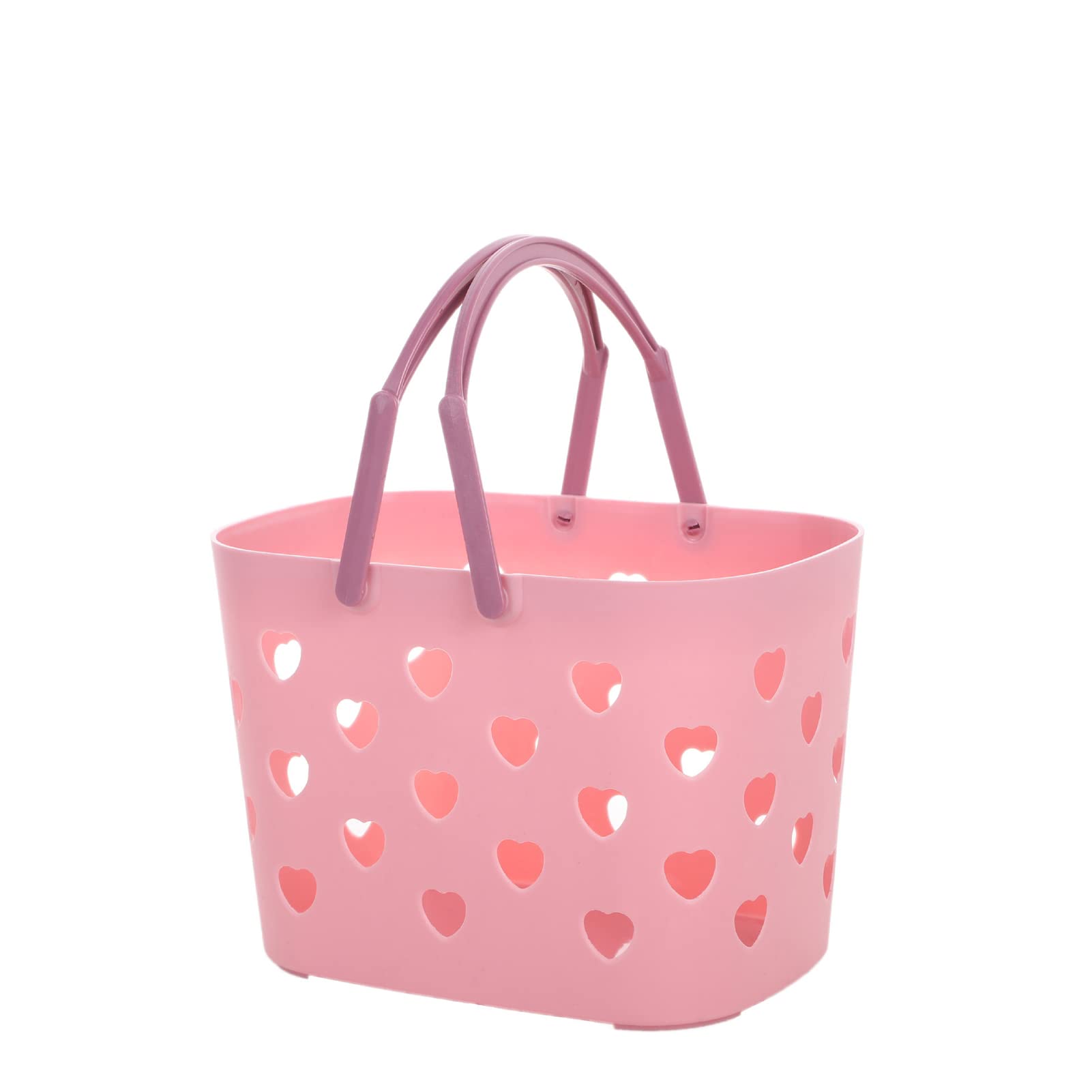HERCHR Portable Shower Caddy Basket | Plastic Toiletry Tote with Handle