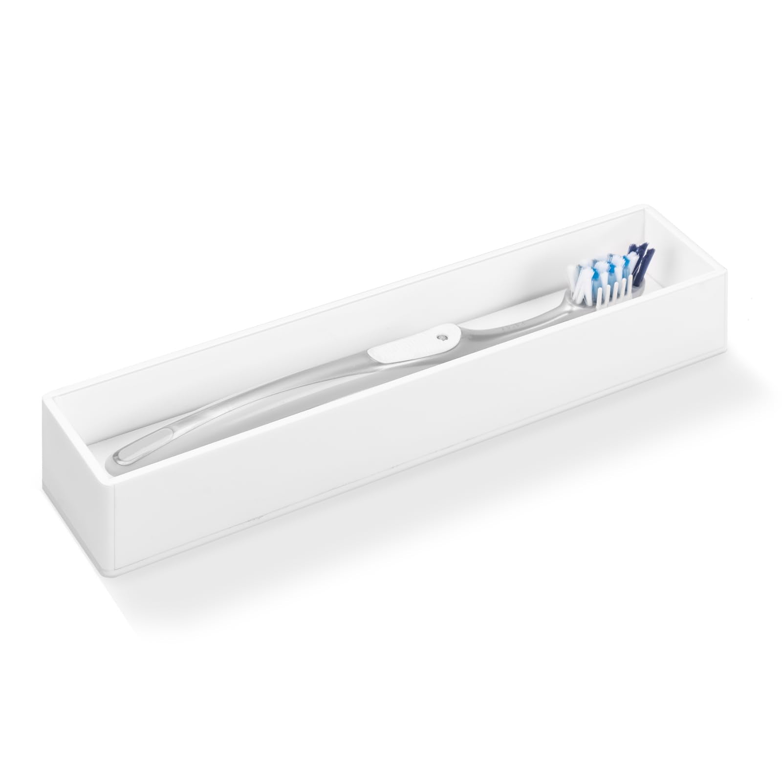 Linkidea Acrylic Toothbrush Holder with Fast-Drying Diatomite Stone