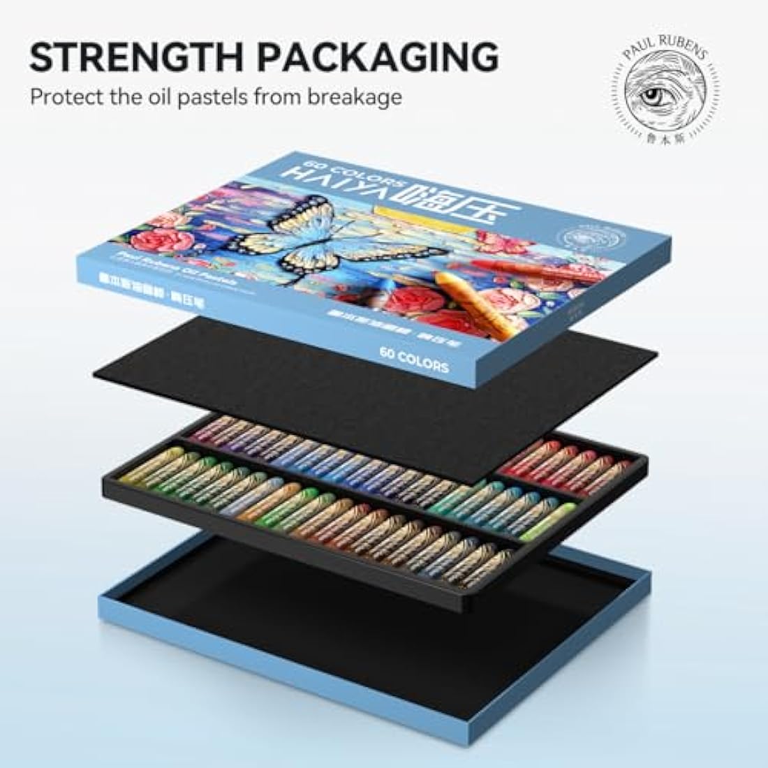 Paul Rubens HaiYa Soft Oil Pastels – 60 Vibrant Colors for Artists