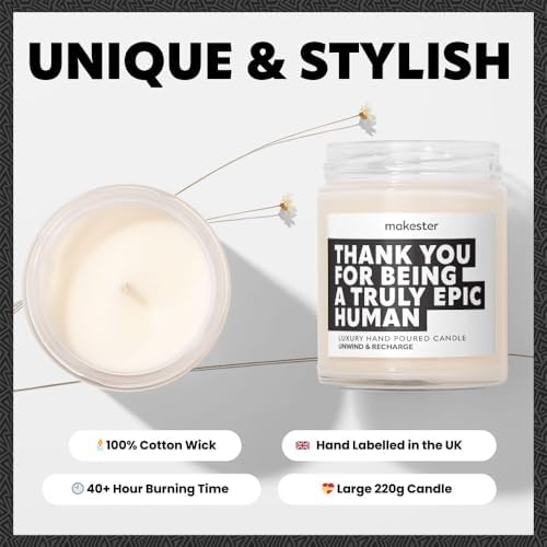 Jolof Store Luxury Soy Wax Candle – Vanilla & Jasmine Scented Gift