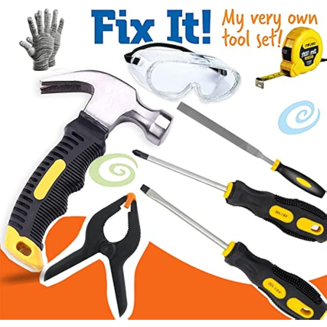 QeeHeng Kids Real Woodworking Tool Set – 30 Piece Construction DIY Kit