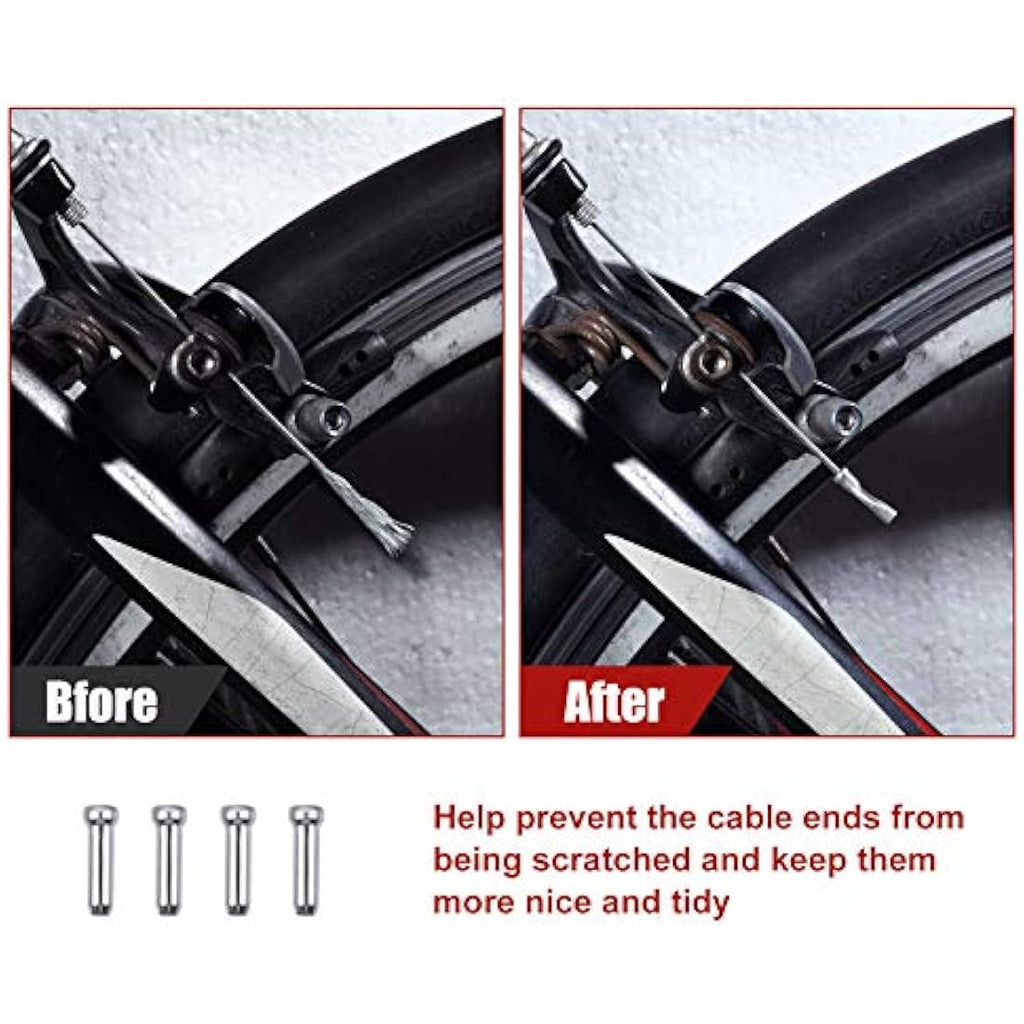 Bike Brake & Gear Shifter Cable Kit – Universal PVC Black