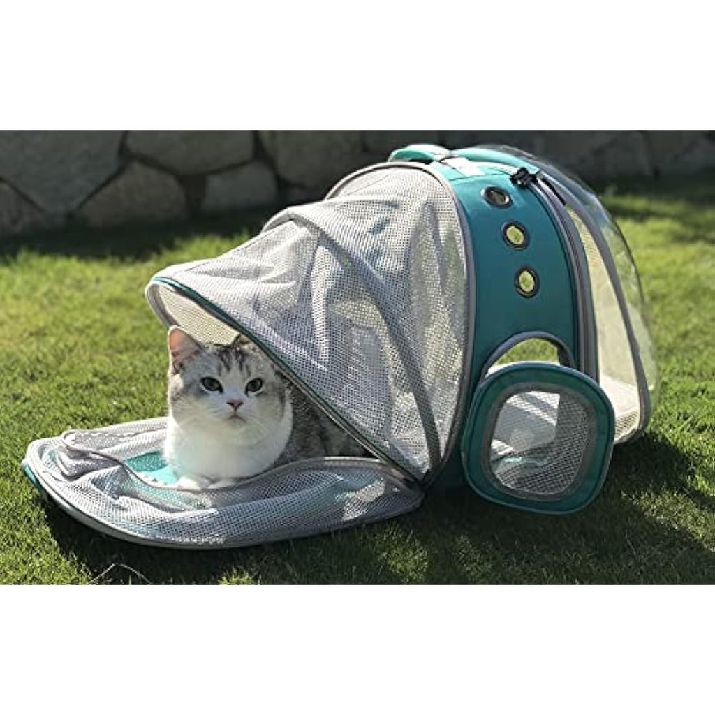 Interfashioner Large Cat Backpack Carrier | Expandable Bubble Pet Bag