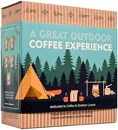 Organic Specialty Coffee Gift Set – 5 Single Estate Brewers
