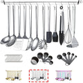 Kyraton 37-Piece Stainless Steel Kitchen Utensils Set with Holder