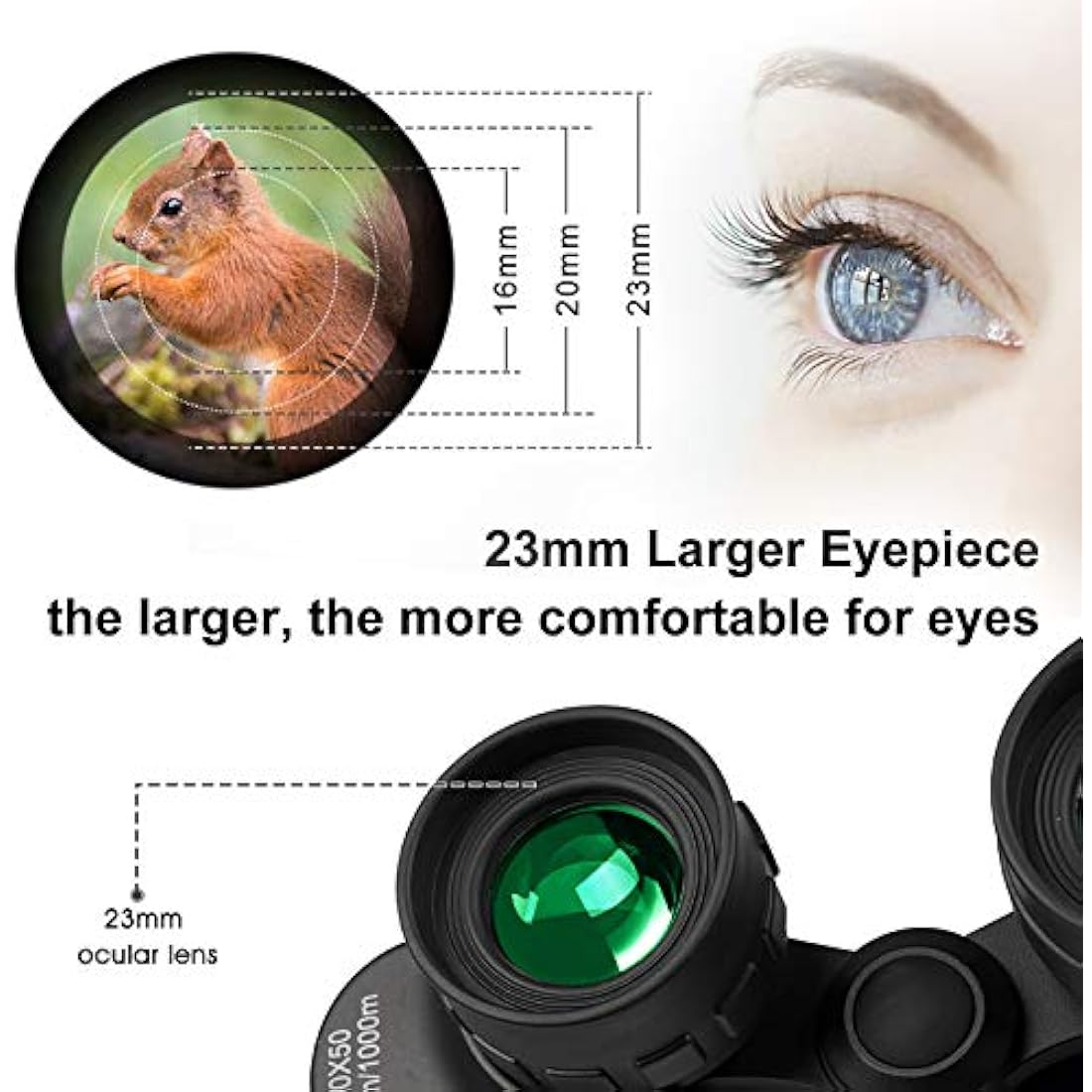 20x50 High Powered HD Binoculars – Waterproof Optics