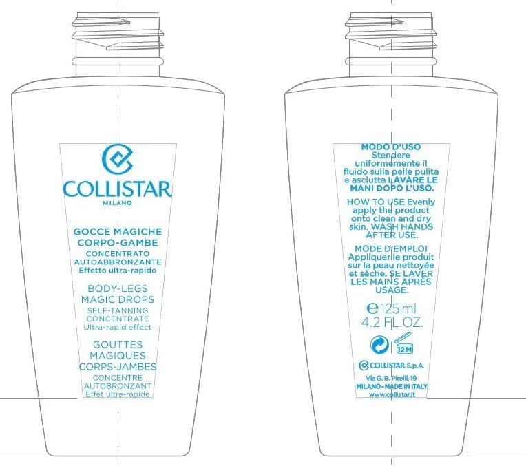 Collistar Self Tanning Legs Magic Drops – Sunless Bronzer, 125 ml