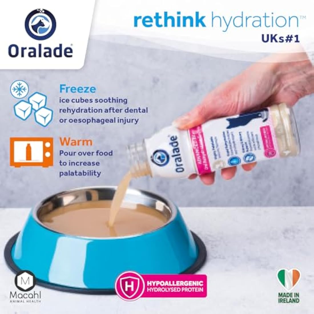 Oralade RF+ Cat Rehydration Support – Chicken Isotonic Formula 330ml