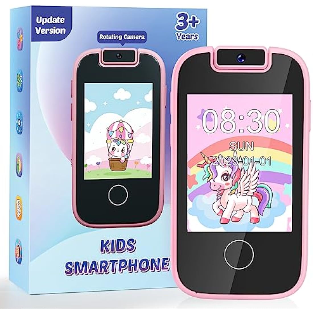 Jolof Store Kids Smart Phone | Dual Camera MP3 Player Toy for Girls 3-8