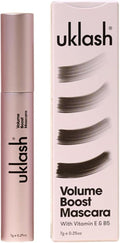 Uklash Volume Boost Mascara – Waterproof Keratin Formula, Extra Black