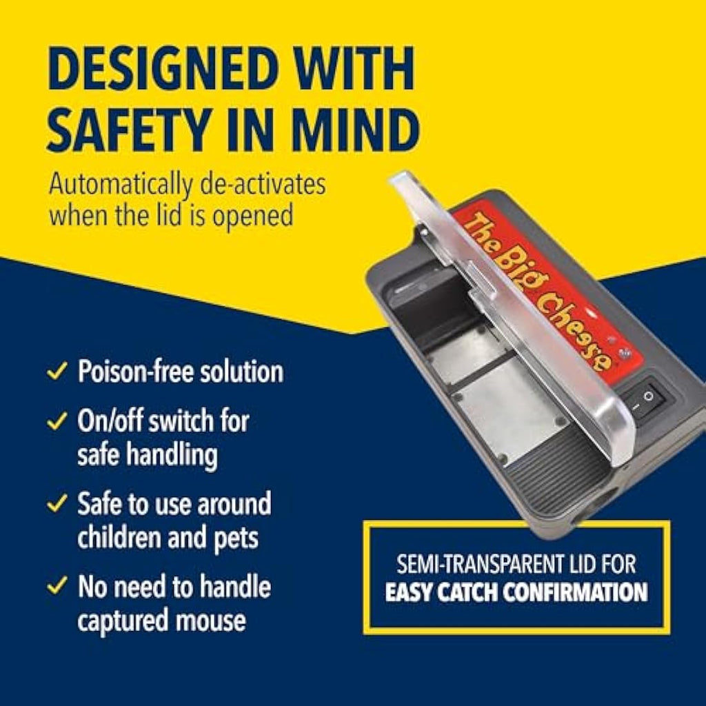 The Big Cheese Ultra Power Electronic Mouse Killer – Humane Electric Trap