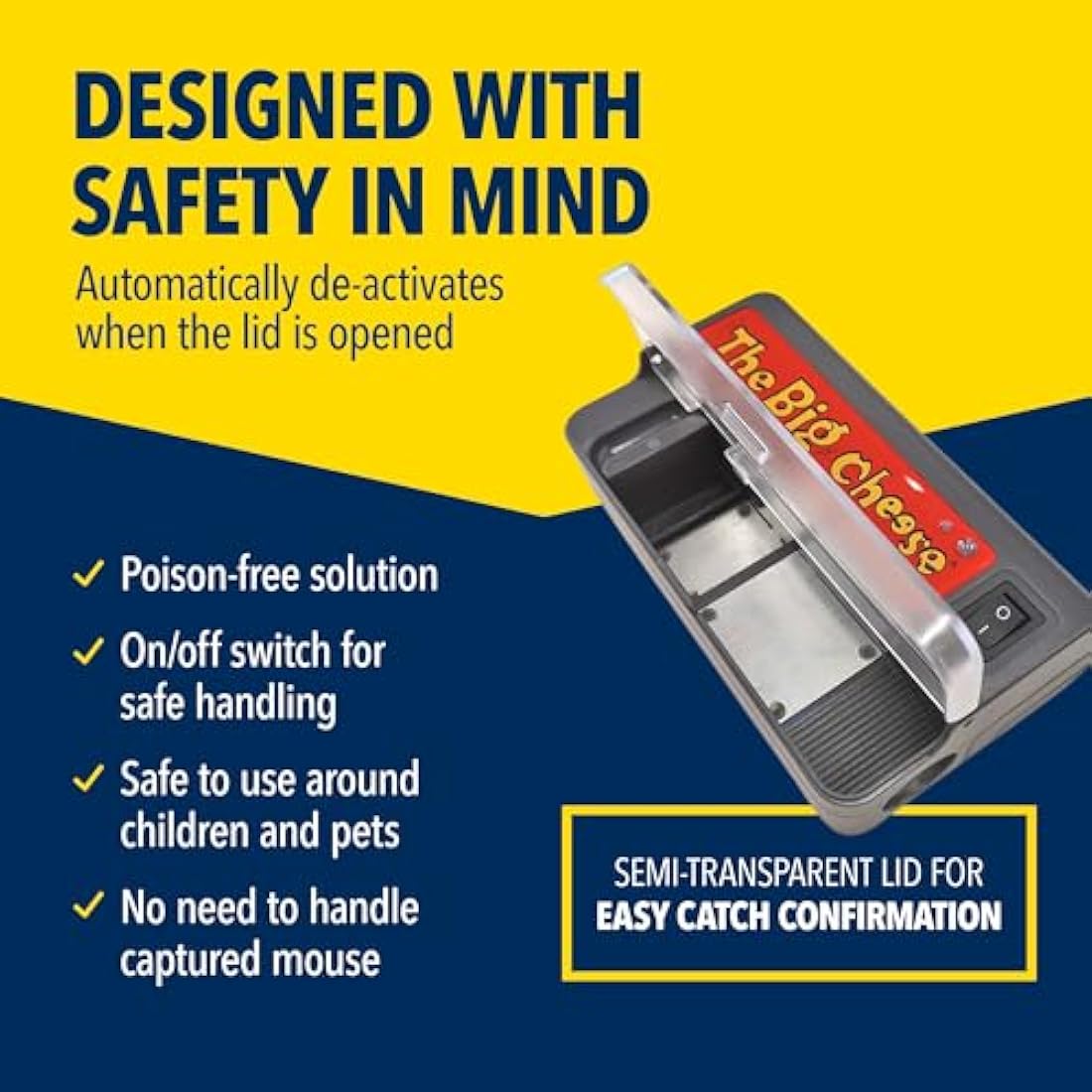 The Big Cheese Ultra Power Electronic Mouse Killer – Humane Electric Trap