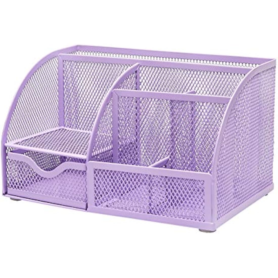 Exerz Mesh Desk Organiser | 7-Compartment Metal Office Tidy Caddy