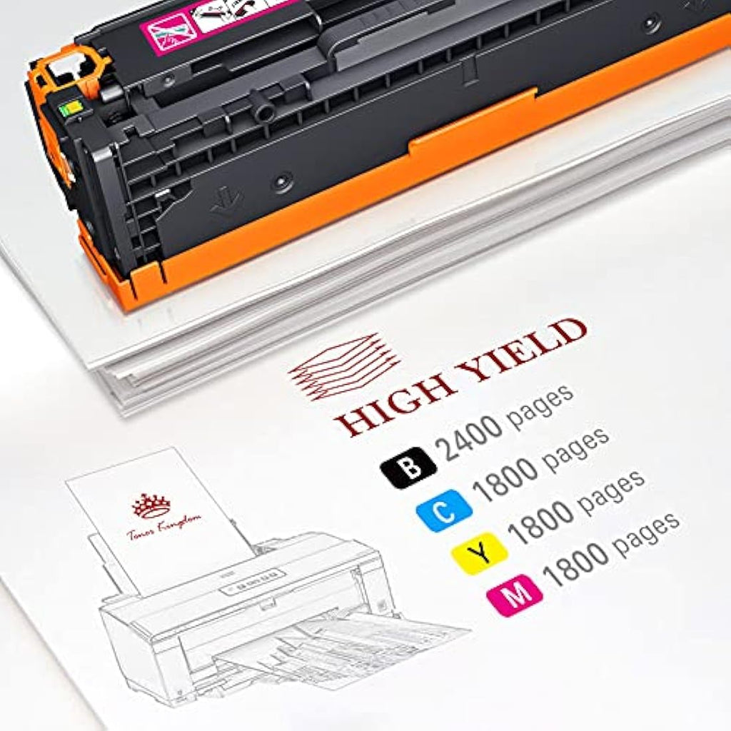 HP 131X Compatible High Yield Toner Cartridge - 4 Pack