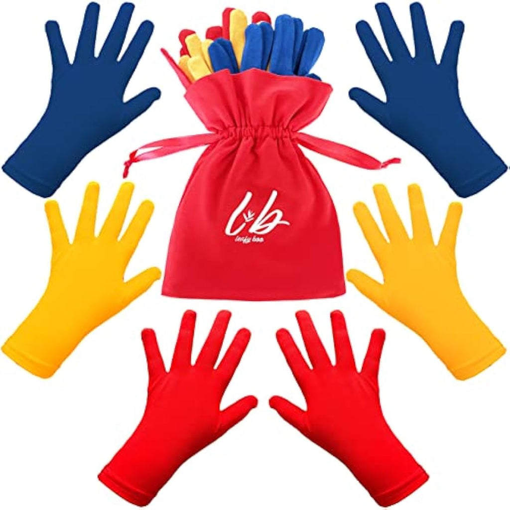 Leafy Boo Bamboo Eczema Gloves for Kids Age 8-10 | Moisturising, 3 Pairs