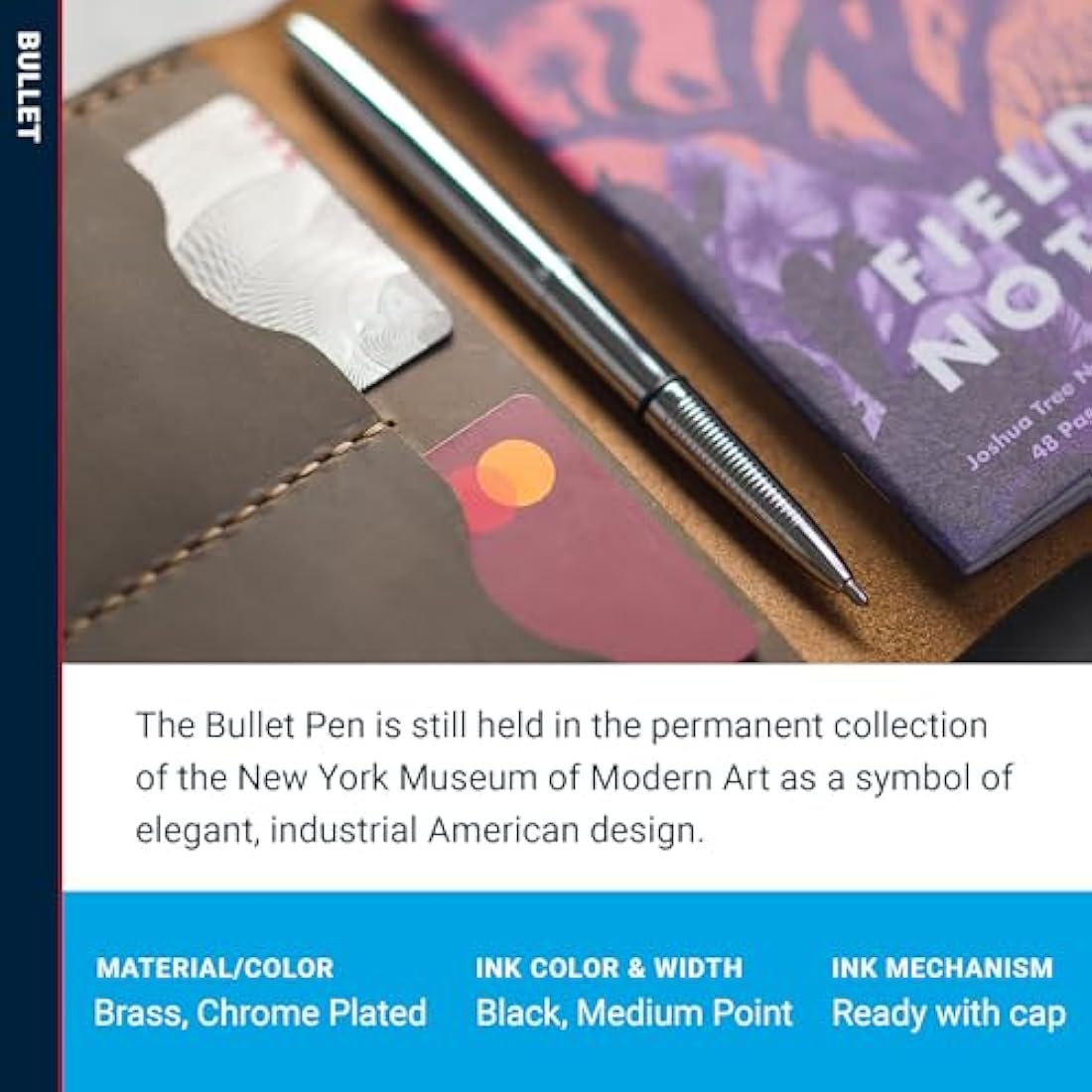 Fisher Space Pen Bullet Chrome – Compact EDC Pocket Writing Instrument
