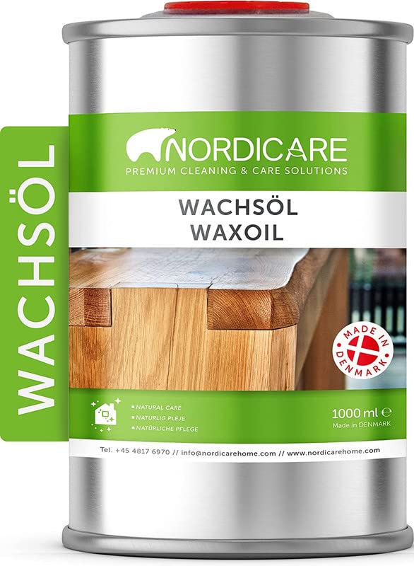 Nordicare Hard Wax Oil – Colourless Wood Finish for Oak & Walnut (1 L)