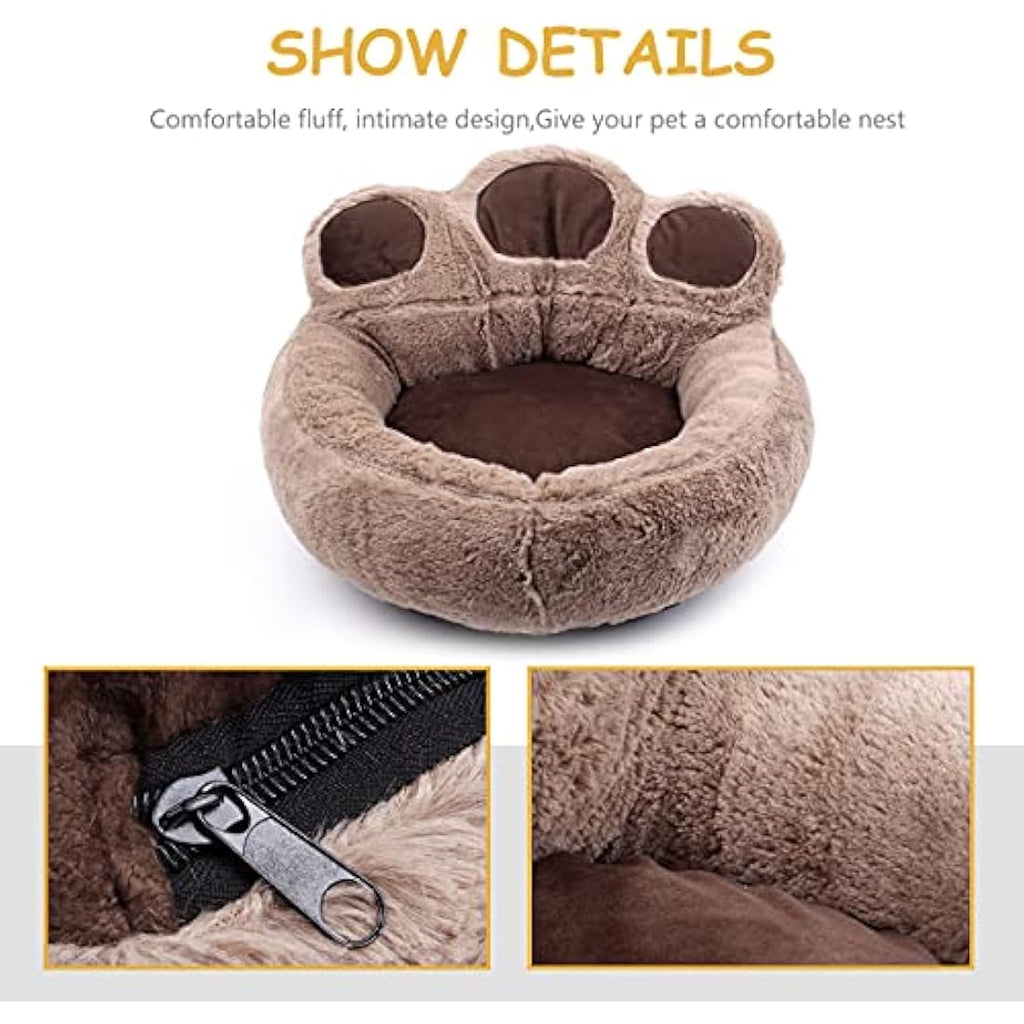 Jolof Store Washable Bolster Dog Bed | Soft Fleece Cozy Cat Bed