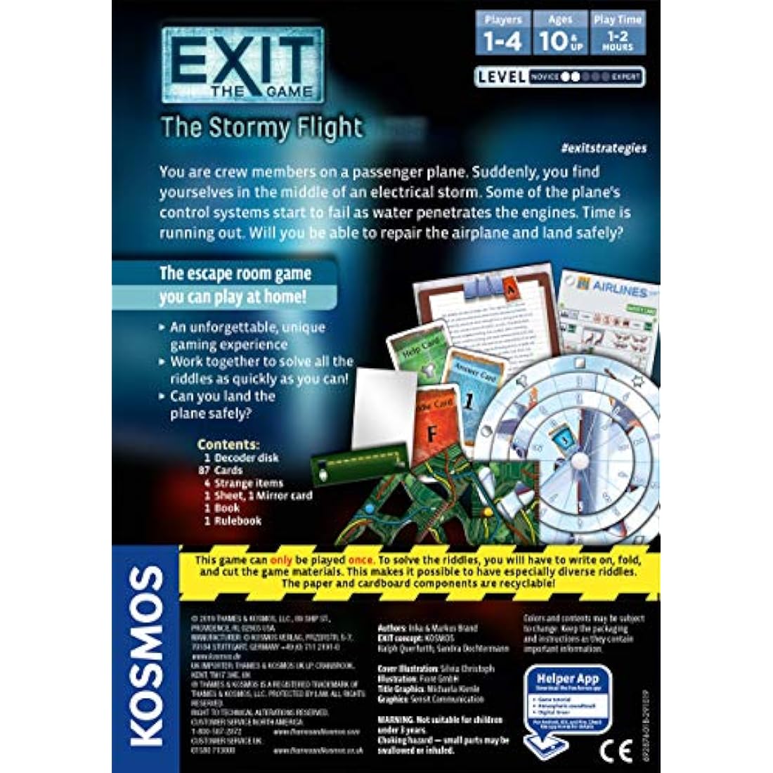 EXIT: The Stormy Flight Escape Room Card Game by Thames & Kosmos