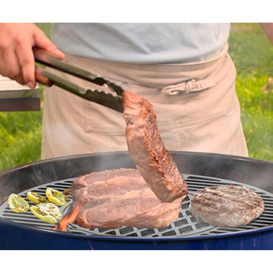 Onlyfire Cast Iron Grid Cooking Grate for Weber Gourmet BBQ System