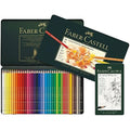 Faber-Castell Polychromos Colouring Pencils - 36 Set with 12 Castell 9000