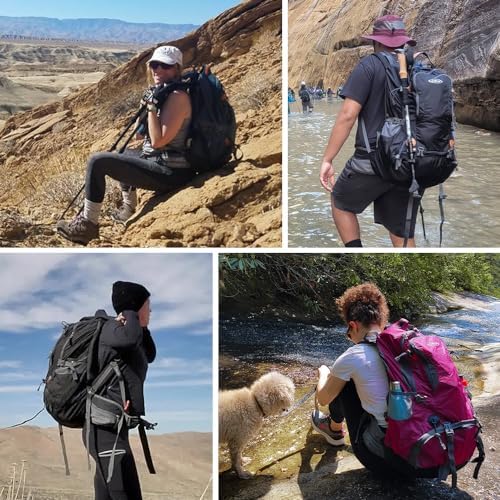 G4Free 50L Hiking Backpack | Waterproof Mountaineering Travel Rucksack