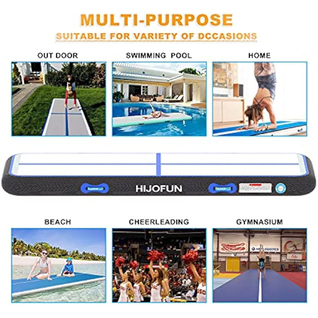 Inflatable Gymnastics Mat – 10/20cm Thick Air Tumbling Track
