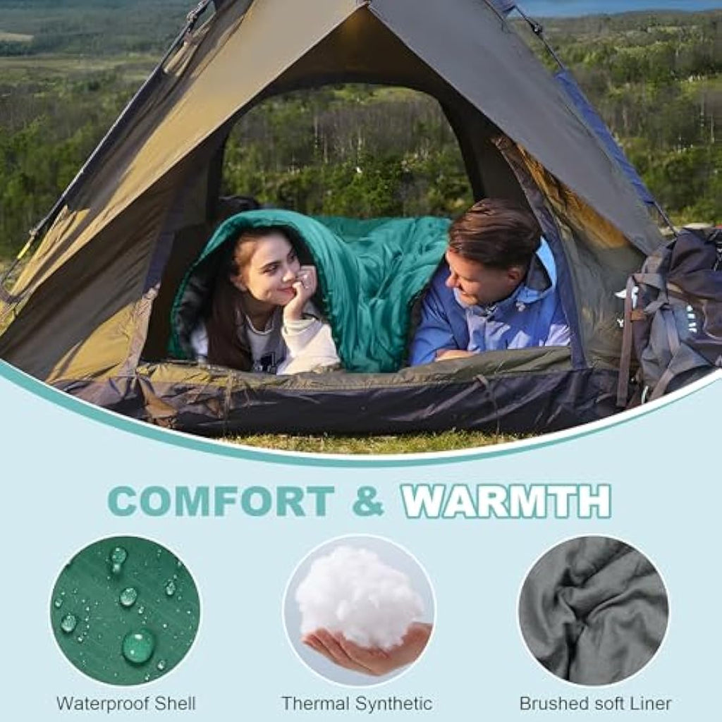 Mcota Double Sleeping Bag | XL Queen Size Waterproof Camping Gear