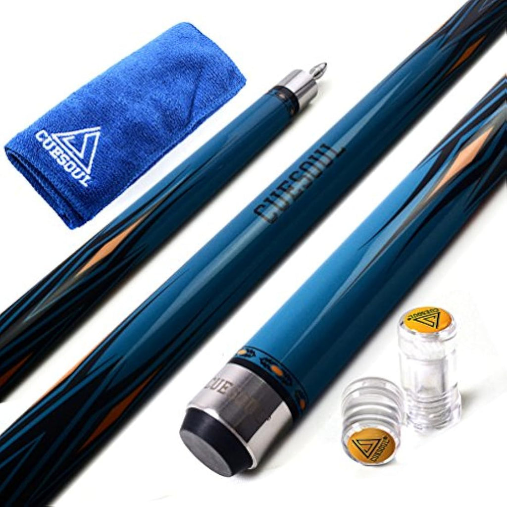 CUESOUL 58" 19oz Canadian Maple Pool Cue Stick | Quick-Release Joint