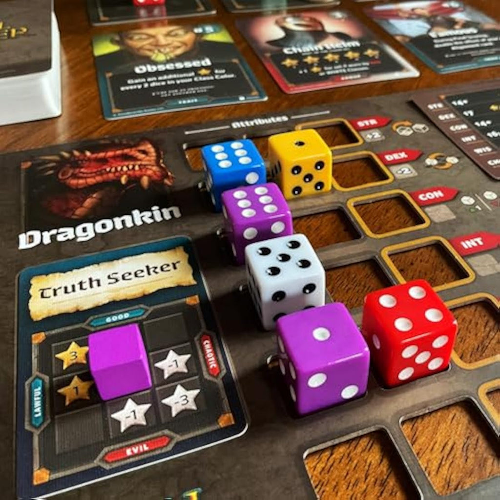 Roll Player Board Game – Fantasy Character Creation Strategy Dice Game