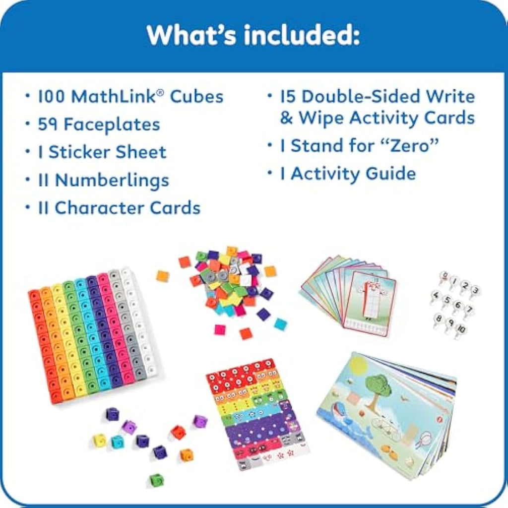 Learning Resources Numberblocks MathLink Cubes 1-10 Activity Set