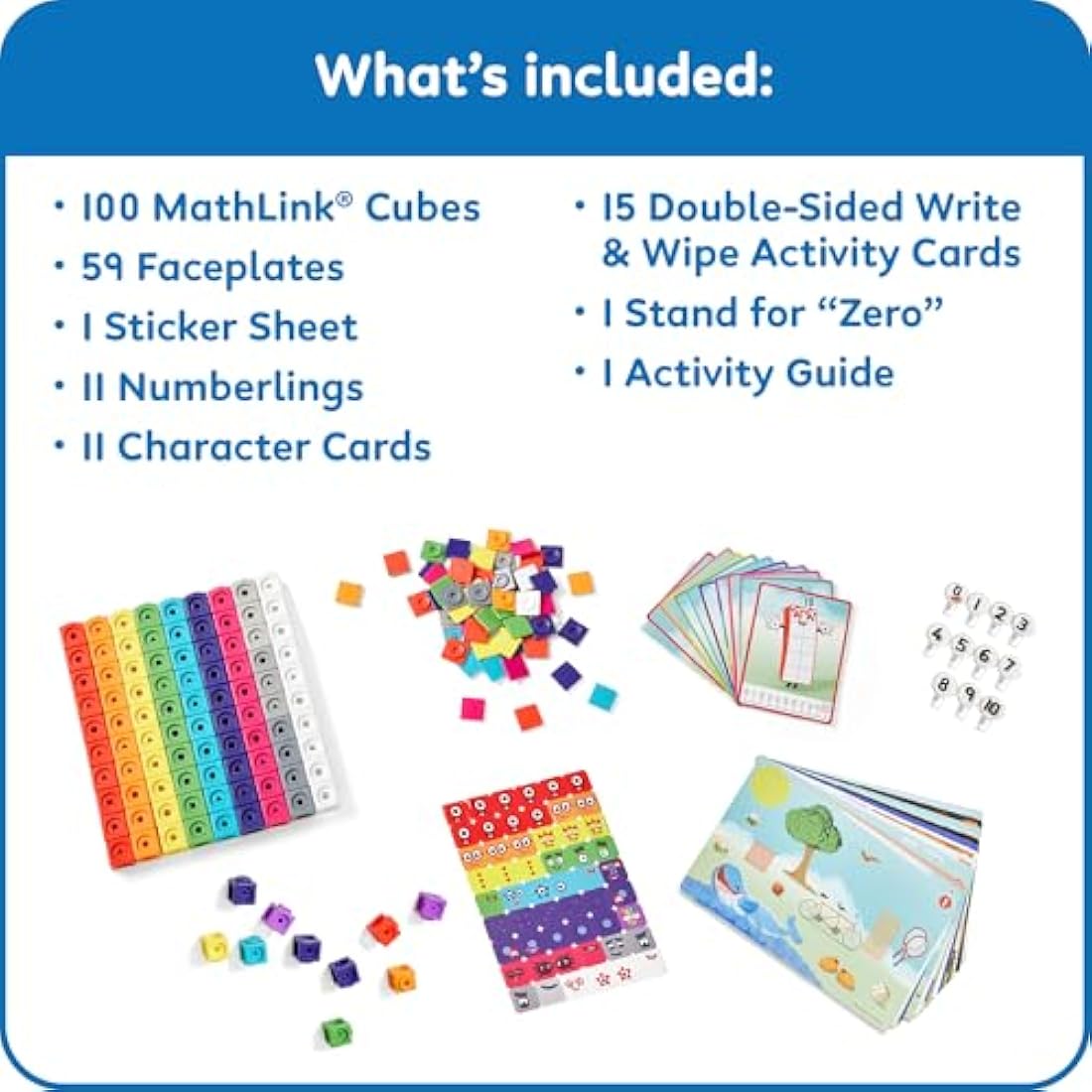 Learning Resources Numberblocks MathLink Cubes 1-10 Activity Set