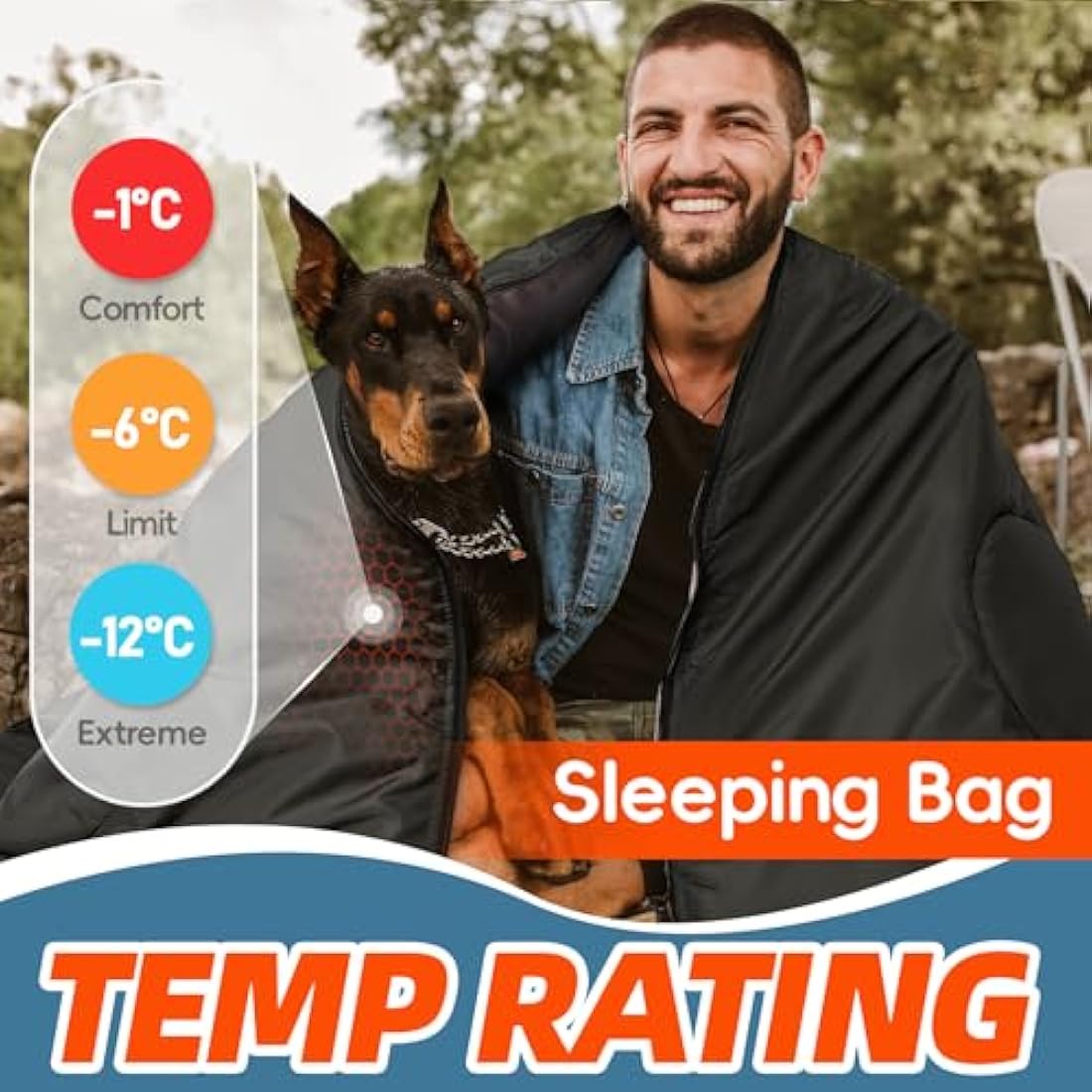 MEREZA XL Sleeping Bag | Big and Tall Cold Weather Camping Gear
