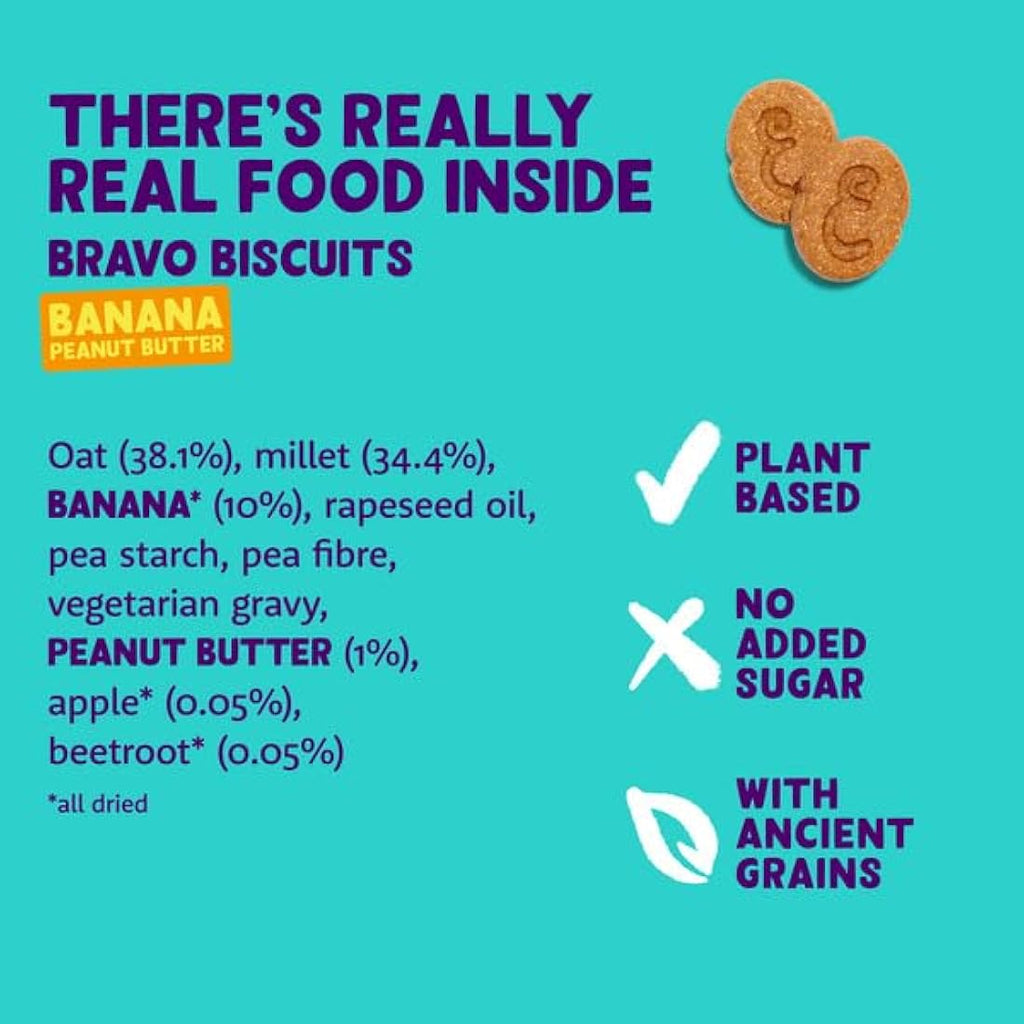 Edgard & Cooper Banana Bravo Grain Free Plant-Based Dog Treats (7x400g)