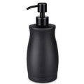 LALA DOLCE Matte Black Stainless Steel Soap Dispenser - 13oz Bottle