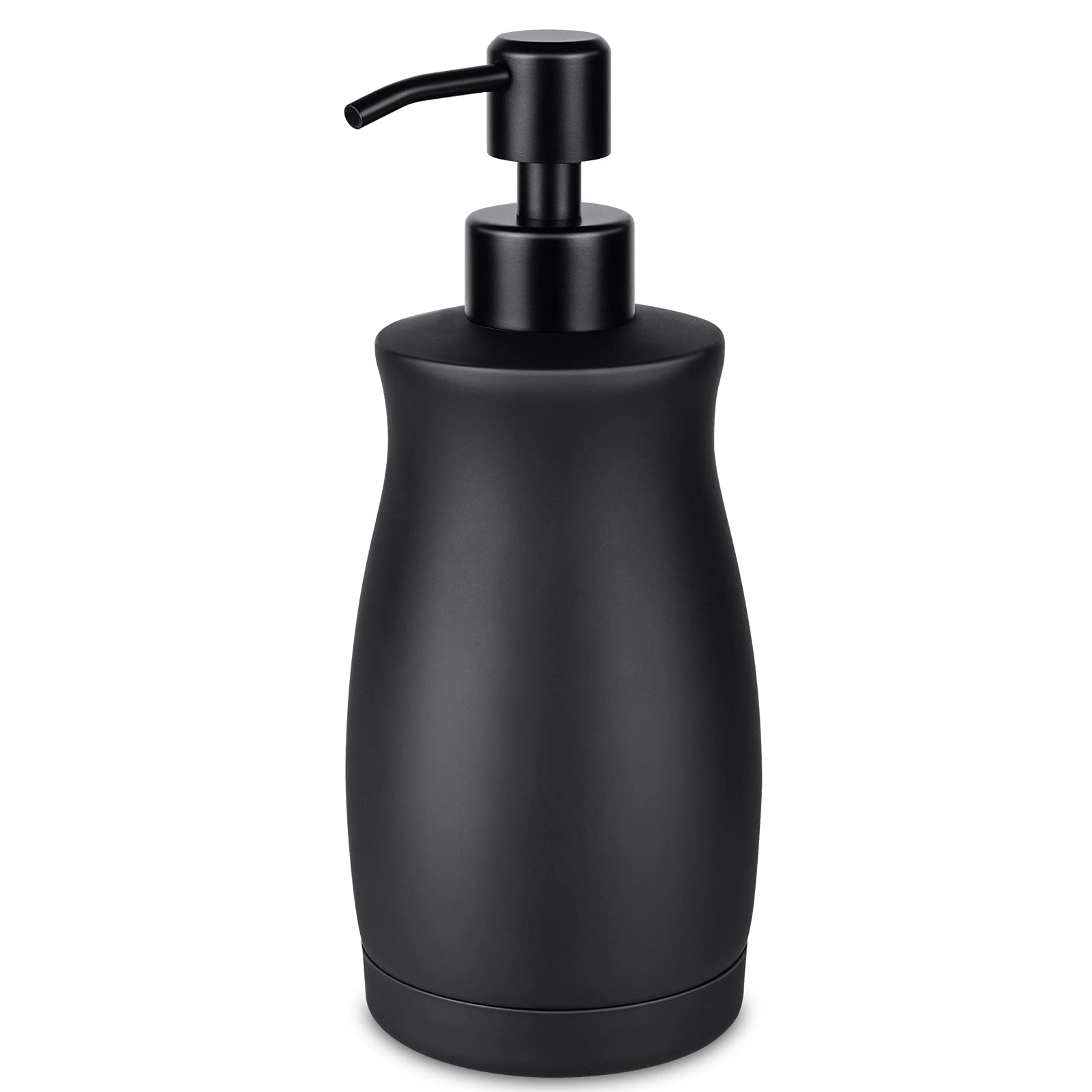 LALA DOLCE Matte Black Stainless Steel Soap Dispenser - 13oz Bottle