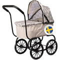Skrållan Classic Doll Pram – Sturdy Swedish Design Toy Stroller for Dolls
