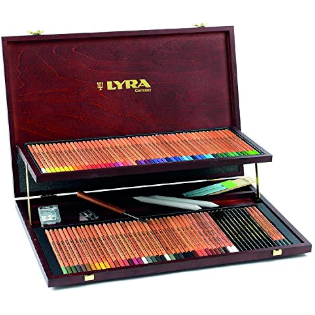 LYRA Rembrandt Polycolor Art Pencils - 106 Piece Wooden Box Set