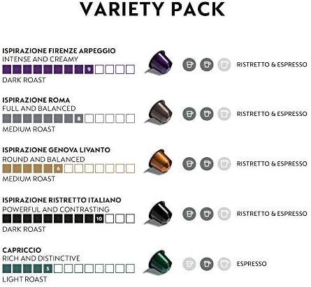 Nespresso Original Coffee Pods – 50 Pack Mixed Espresso Capsules