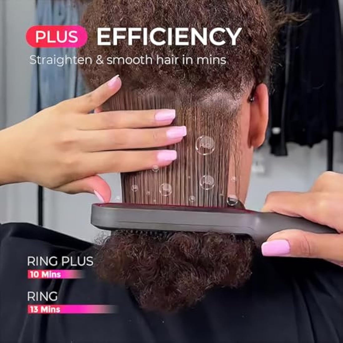 TYMO Hair Straightener Comb Plus – Nano Titanium Ionic Styling Brush