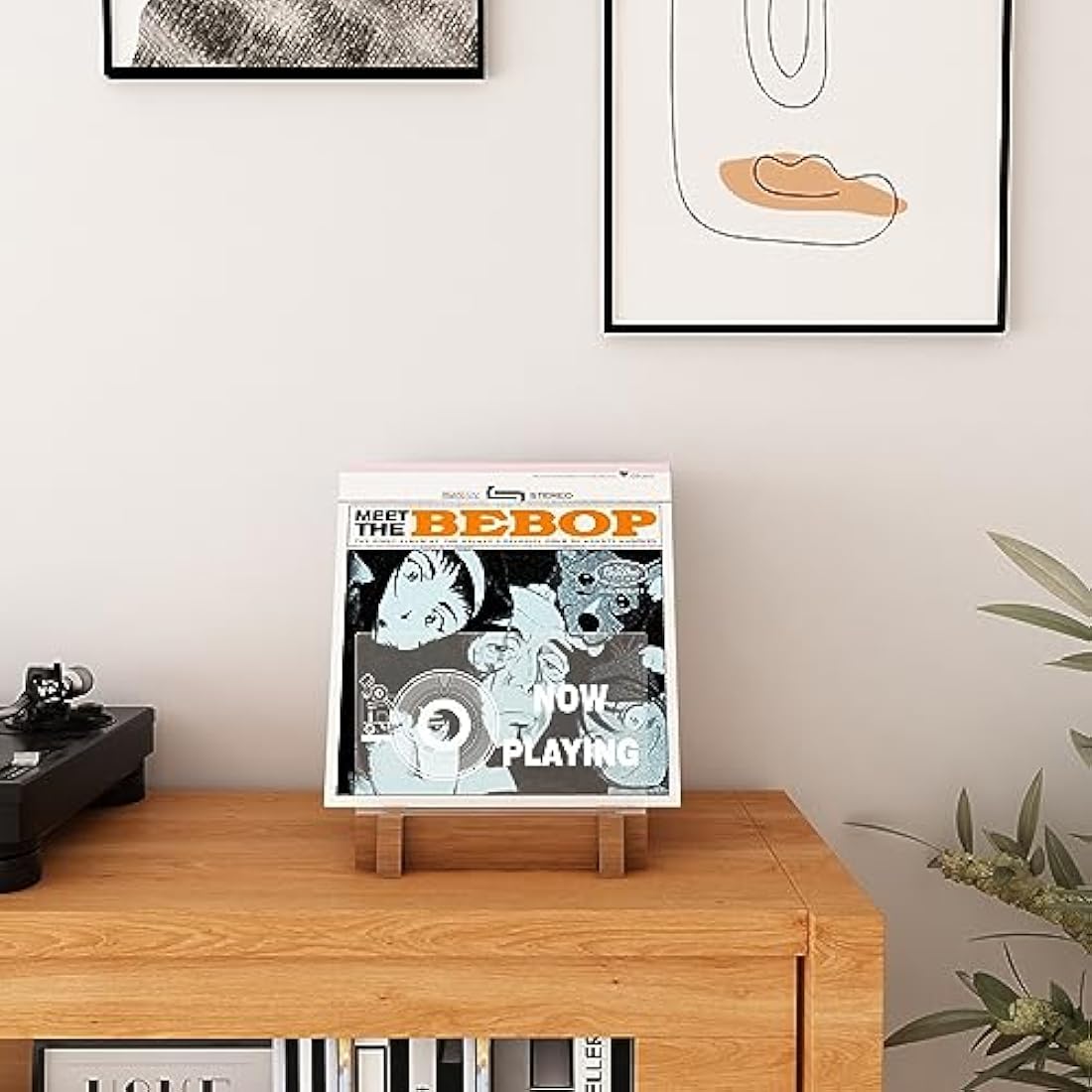 Light Up Vinyl Record Storage – Wood & Acrylic LED Album Holder