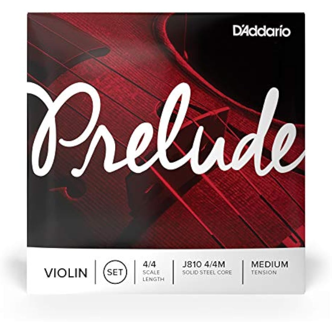 D'Addario Prelude Violin String Set – 4/4 Scale Medium Tension