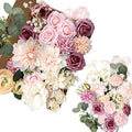 Artificial Silk Flowers Combo Box for DIY Wedding Bouquets
