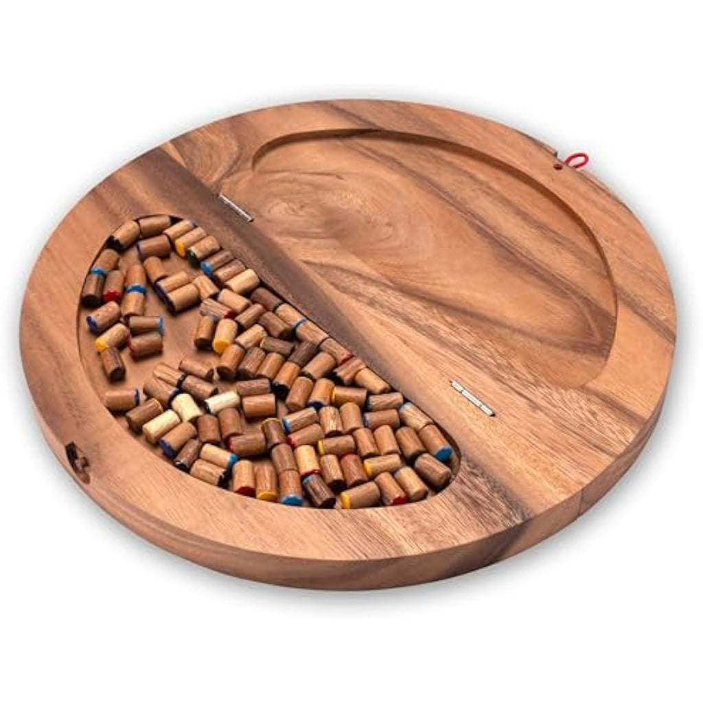 Stern Halma – Klappbares Chinese Checkers aus Samena-Holz