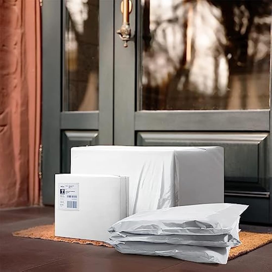 Yellow Poly Mailers – 50pc 25x35cm Self-Seal Shipping Bags