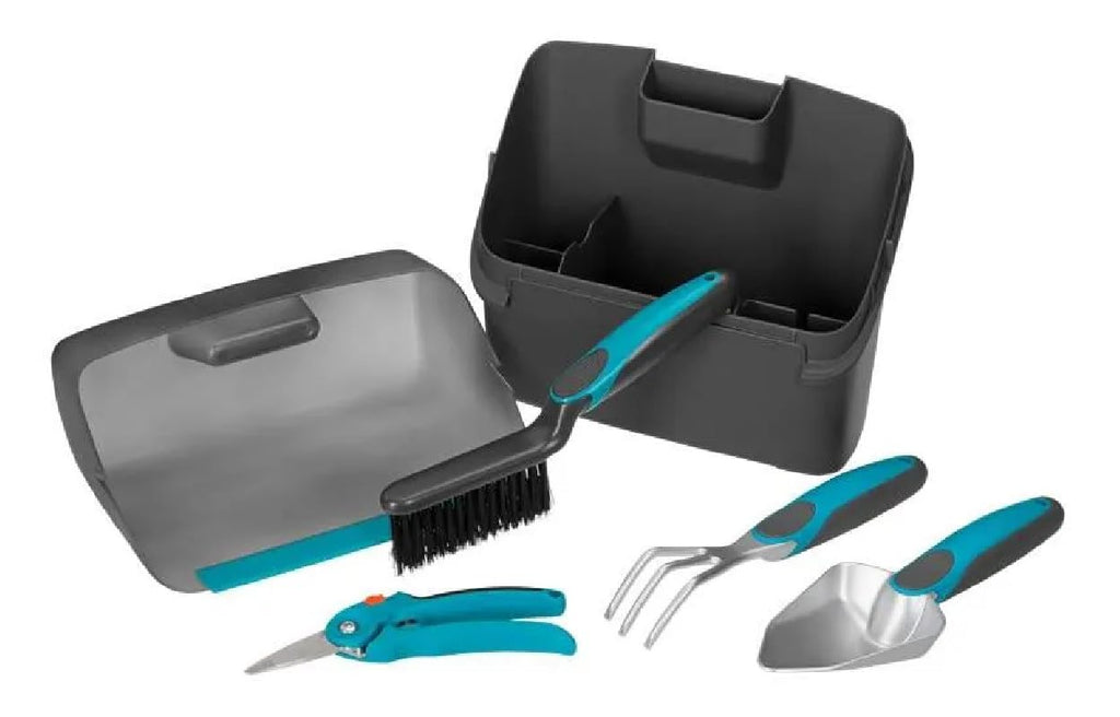 GARDENA City Gardening Balcony Box – 4-Piece Tool Set with Storage