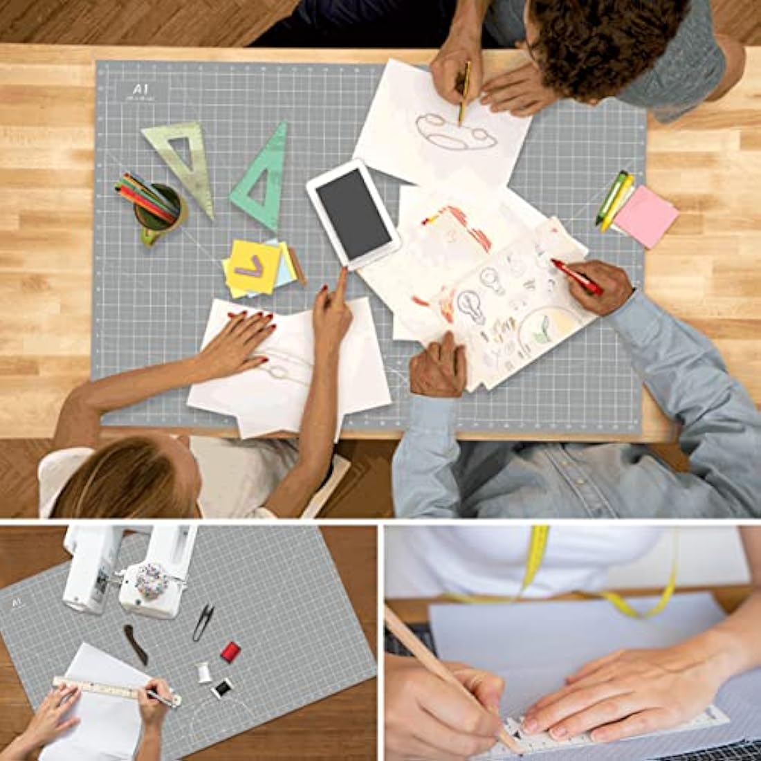 Headley Tools Self Healing Cutting Mat – 24x36 Inch 5-Ply Sewing Board