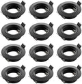 SEBSON GU10 Recessed Downlights - Matt Black Aluminium Spotlights - Set of 12
