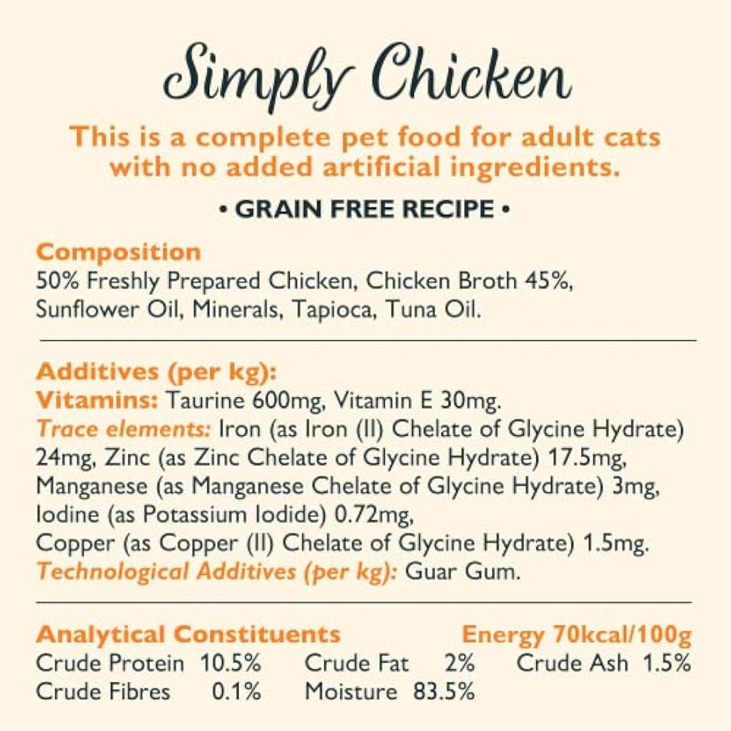Lily's Kitchen Grain-Free Shredded Fillets Wet Cat Food - 8 x 70g